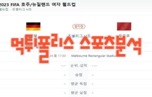 2023 FIFA 여자 월드컵 독일대 모로코 프로축구 분석 먹튀폴리스