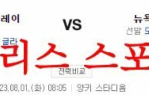 8월1일 MLB 뉴욕 양키스 탬파베이 메이저리그 프리뷰 먹튀폴리스