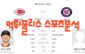 2023년7월4일 MLB 신시내티 레즈 워싱턴 내셔널스 프로야구 분석 먹튀폴리스