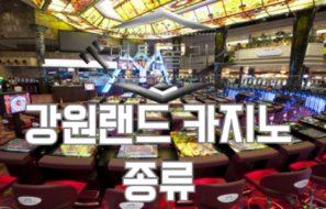강원랜드 카지노 종류 사용방법