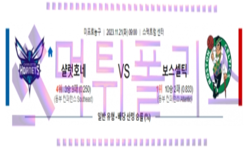 11월21일 샬럿 vs 보스턴 nba농구분석