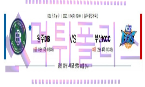 11월14일 원주DB vs 부산KCC 국내농구분석