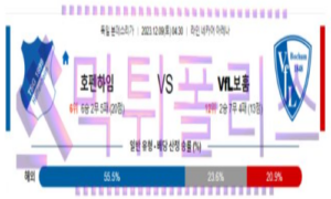 12월09일 호펜하임 vs 보훔 독일리그 해축분석
