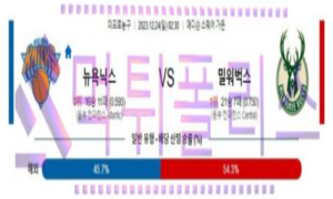 12월24일 뉴욕 vs 밀워키 nba농구분석 12월24일 뉴욕 vs 밀워키 nba농구분석
