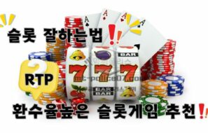 슬롯 잘하는법 RTP(환수율) 높은 슬롯게임 추천