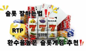 슬롯 잘하는법 RTP(환수율) 높은 슬롯게임 추천