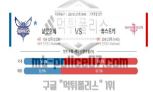 01월27일 샬럿 VS 휴스턴 nba농구분석 01월27일 샬럿 VS 휴스턴 nba농구분석