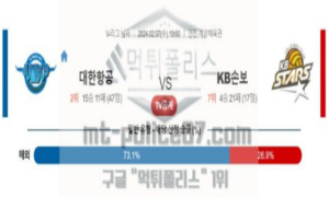 02월 07일 대한항공 vs kb손해보험 배구 분석 02월 07일 대한항공 vs kb손해보험 배구 분석