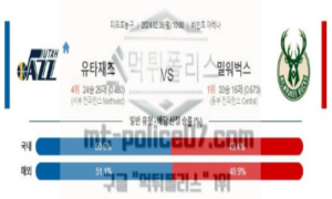 02월 05일 유타 vs 밀워키 nba농구분석 02월 05일 유타 vs 밀워키 nba농구분석
