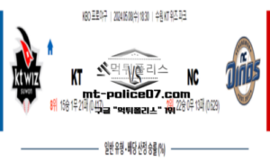 2024년 5월 8일 18:30 KBO 프로야구 KT vs NC 스포츠 픽 2024년 5월 8일 18:30 KBO 프로야구 KT vs NC 스포츠 픽