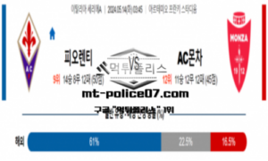 2024년 5월 14일 03:45 이탈리아 세리에A ACF 피오렌티나 : AC 몬차 스포츠 픽 2024년 5월 14일 03:45 이탈리아 세리에A ACF 피오렌티나 : AC 몬차 스포츠 픽