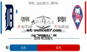 2024년 6월 25일 07:40 MLB 메이저리그 디트로이트 vs 필라델피아 스포츠 픽 2024년 6월 25일 07:40 MLB 메이저리그 디트로이트 vs 필라델피아 스포츠 픽