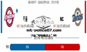 2024년 6월 27일 18:30 KBO 프로야구 키움 vs NC 스포츠 픽 2024년 6월 27일 18:30 KBO 프로야구 키움 vs NC 스포츠 픽