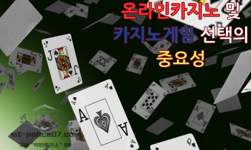 온라인카지노 및 카지노