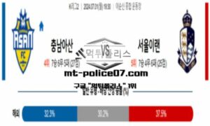 2024년 7월 1일 19:30 K리그2 충남아산 : 서울 이랜드 FC 스포츠 픽 2024년 7월 1일 19:30 K리그2 충남아산 : 서울 이랜드 FC 스포츠 픽