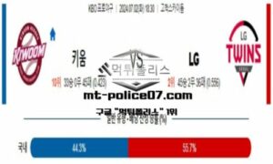 2024년 7월 2일 18:30 KBO 프로야구 키움 vs LG 스포츠 픽 2024년 7월 2일 18:30 KBO 프로야구 키움 vs LG 스포츠 픽