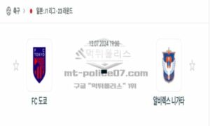 2024년 7월 13일 19:00 일본 J1리그 FC도쿄 vs 알비렉스 니가타 2024년 7월 13일 19:00 일본 J1리그 FC도쿄 vs 알비렉스 니가타