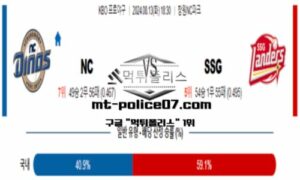 2024년 8월 13일 18:30 KBO 프로야구 NC vs SSG 스포츠 픽