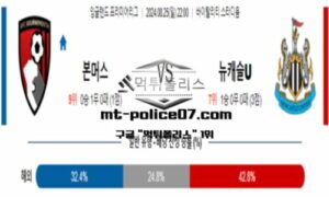 2024년 8월 25일 22:00 잉글랜드 프리미어리그 본머스 vs 뉴캐슬 스포츠 픽 2024년 8월 25일 22:00 잉글랜드 프리미어리그 본머스 vs 뉴캐슬 스포츠 픽