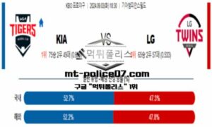 2024년 9월 3일 18:30 KBO 프로야구 KIA vs LG 스포츠 픽 2024년 9월 3일 18:30 KBO 프로야구 KIA vs LG 스포츠 픽