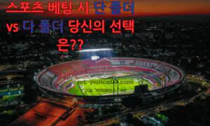 스포츠 베팅 시 단 폴더와 다 폴더 어느 선택이 나에게 맞을까?