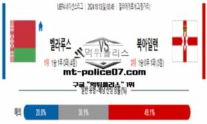 2024년 10월 13일 03:45 UEFA 네이션스리그 벨라루스 vs 북아일랜드 스포츠 픽