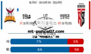 2024년 10월 24일 19:00 KBL 프로농구 창원LG vs 안양정관장 스포츠 픽 2024년 10월 24일 19:00 KBL 프로농구 창원LG vs 안양정관장 스포츠 픽