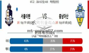 2024년 10월 27일 14:00 대한민국 K리그2 서울 이랜드 FC vs 충남아산 스포츠 픽 2024년 10월 27일 14:00 대한민국 K리그2 서울 이랜드 FC vs 충남아산 스포츠 픽