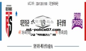 2024년 11월 20일 19:00 V-리그 프로배구 대전정관장 vs 흥국생명 스포츠 픽 2024년 11월 20일 19:00 V-리그 프로배구 대전정관장 vs 흥국생명 스포츠 픽
