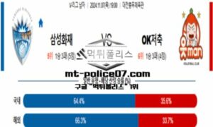 2024년 11월 7일 19:00 V-리그 프로배구 삼성화재 vs OK저축은행 스포츠 픽 2024년 11월 7일 19:00 V-리그 프로배구 삼성화재 vs OK저축은행 스포츠 픽