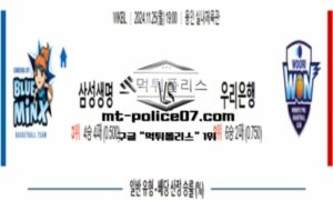 2024년 11월 25일 19:00 WKBL 프로농구 삼성생명 vs 우리은행 스포츠 픽 2024년 11월 25일 19:00 WKBL 프로농구 삼성생명 vs 우리은행 스포츠 픽