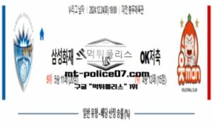 2024년 12월 24일 19:00 V-리그 프로배구 삼성화재 vs OK저축은행 스포츠 픽 2024년 12월 24일 19:00 V-리그 프로배구 삼성화재 vs OK저축은행 스포츠 픽