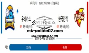 2024년 12월 31일 19:00 V-리그 프로배구 우리카드 vs 한국전력 스포츠 픽 2024년 12월 31일 19:00 V-리그 프로배구 우리카드 vs 한국전력 스포츠 픽