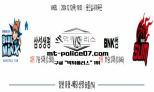 2024년 12월 12일 19:00 WKBL 프로농구 삼성생명 vs BNK썸 스포츠 픽 2024년 12월 12일 19:00 WKBL 프로농구 삼성생명 vs BNK썸 스포츠 픽