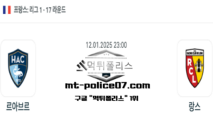2025년 1월 12일 23:00 프랑스 리그1 르아브르 vs 랑스 스포츠 픽 2025년 1월 12일 23:00 프랑스 리그1 르아브르 vs 랑스 스포츠 픽