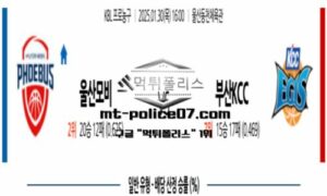 2025년 1월 30일 16:00 KBL 프로농구 울산모비스 vs 부산KCC 스포츠 픽 2025년 1월 30일 16:00 KBL 프로농구 울산모비스 vs 부산KCC 스포츠 픽