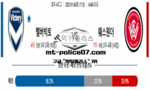 2025년 1월 4일 17:35 호주 A리그 멜버른 빅토리 vs 웨스턴 시드니 스포츠 픽 2025년 1월 4일 17:35 호주 A리그 멜버른 빅토리 vs 웨스턴 시드니 스포츠 픽