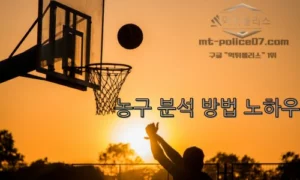 승률 높은 농구 분석 방법 노하우 대방출