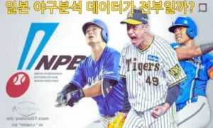 일본 야구분석 다양한 데이터 기반 분석과 전략적 접근방법