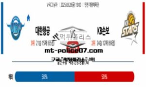 2025년 3월 28일 19:00 V-리그 프로배구 대한항공 vs KB손해보험 스포츠 픽 2025년 3월 28일 19:00 V-리그 프로배구 대한항공 vs KB손해보험 스포츠 픽