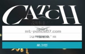 캐치 토토 신규사이트 대관절 무엇을 잡겠다는 건지 그것이 유저인지 먹튀인지 문의 중