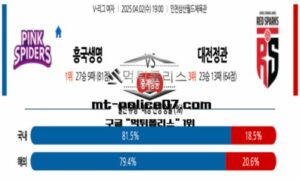2025년 4월 2일 19:00 V-리그 프로배구 흥국생명 vs 대전정관장 스포츠 픽 2025년 4월 2일 19:00 V-리그 프로배구 흥국생명 vs 대전정관장 스포츠 픽