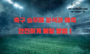 2025년 축구 승무패 분석과 예측, 그리고 안전한 토토사이트 선택법