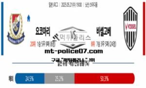 2025년 5월 21일 19:00 일본 J리그 요코하마 F 마리노스 vs 비셀 고베 스포츠 픽