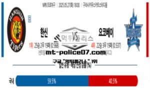 2025년 5월 27일 18:00 NPB 일본야구 한신 vs 요코하마 스포츠 픽