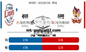 2025년 5월 28일 18:00 NPB 일본야구 세이부 vs 라쿠텐 스포츠 픽