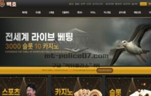 신규 토토사이트 백호(LT-999.COM) 먹튀 검증 결과 안내