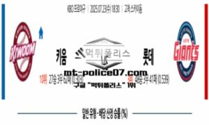 2025년 7월 22일 18:30 KBO 프로야구 키움 vs 롯데 스포츠 픽 2025년 7월 22일 18:30 KBO 프로야구 키움 vs 롯데 스포츠 픽