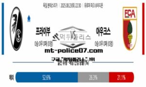 2025년 8월 23일 22:30 독일 분데스리가 프라이부르크 vs 아우크스부르크 스포츠 픽 2025년 8월 23일 22:30 독일 분데스리가 프라이부르크 vs 아우크스부르크 스포츠 픽