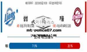 2025년 9월 5일 18:30 KBO 프로야구 삼성 vs 키움 스포츠 픽 2025년 9월 5일 18:30 KBO 프로야구 삼성 vs 키움 스포츠 픽